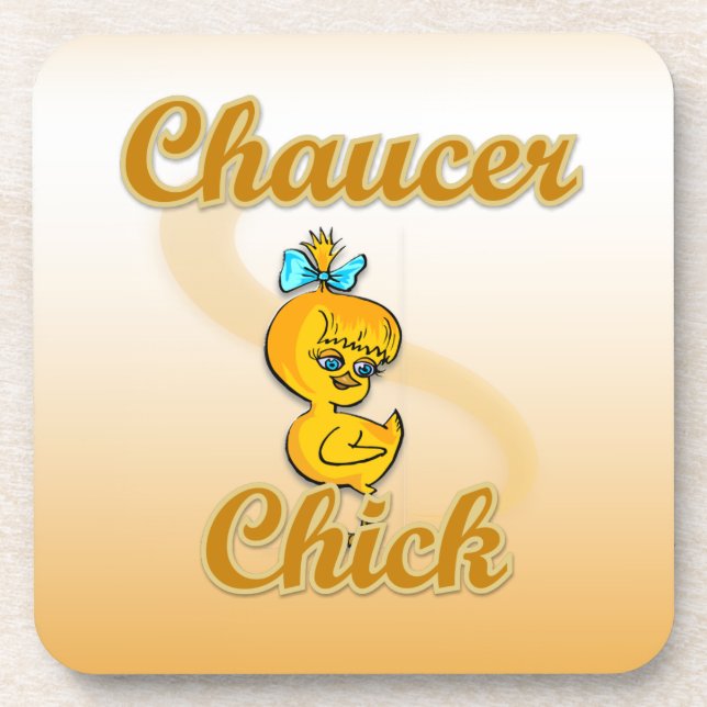Chaucer Chick Coaster (Front)