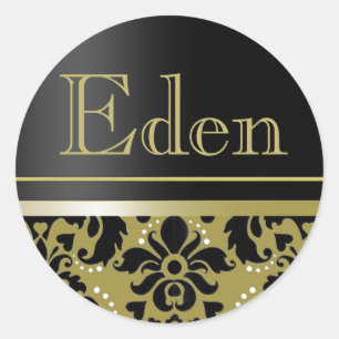 Chaucer Sticker "Eden" (black/gold)