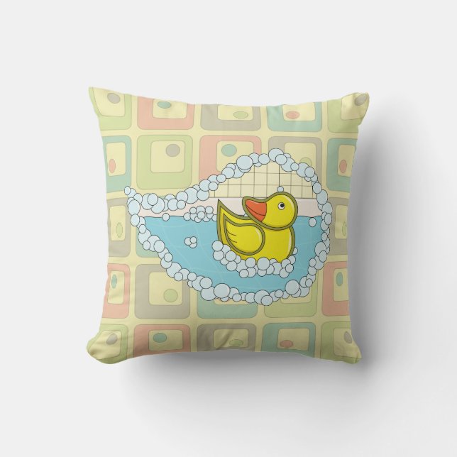Chaucer the Rubber Duck Pillow (Front)