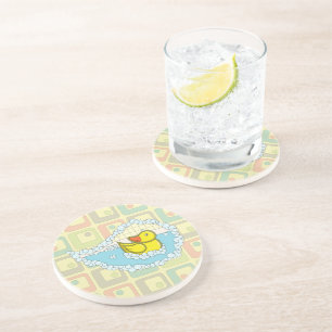Chaucer the Rubber Duck Sandstone Coaster