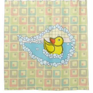 Chaucer the Rubber Duck Shower Curtain