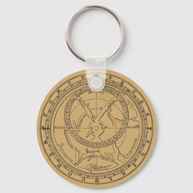 Chaucer's Astrolabe ca. 1900 Key Ring (Front)