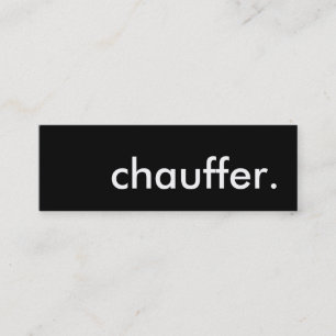 chauffer. mini business card