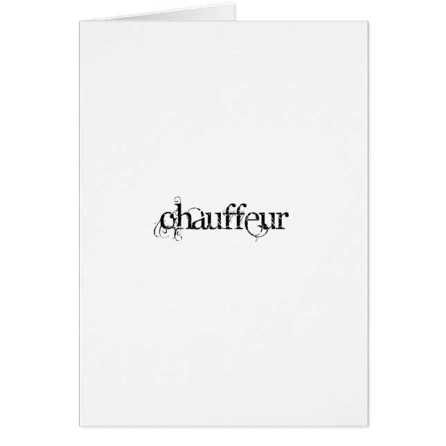 Chauffeur (Front)