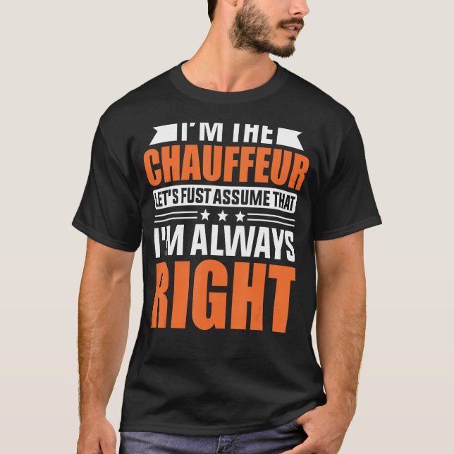 Chauffeur Carpooler Professional Driver Private Ca T-Shirt (Front)