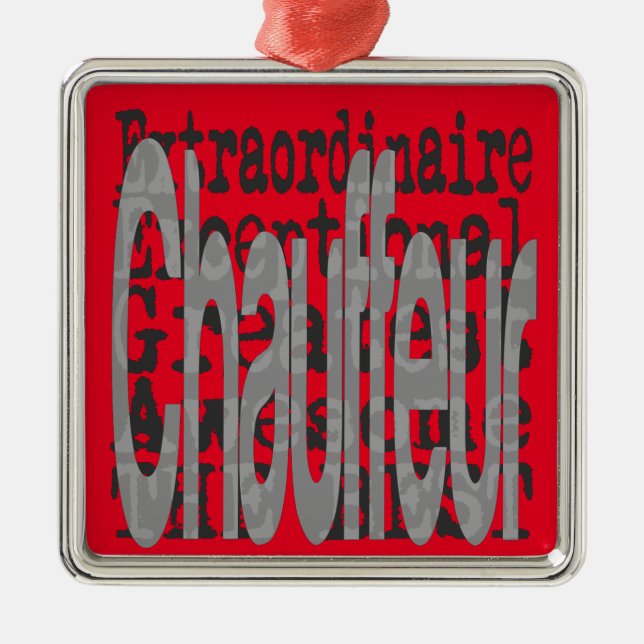 Chauffeur Extraordinaire Metal Ornament (Front)