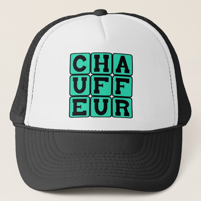 Chauffeur, Limo Driver Trucker Hat (Front)