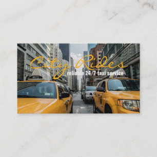 Chauffeur Taxi Cab Driver Transportation Business Card
