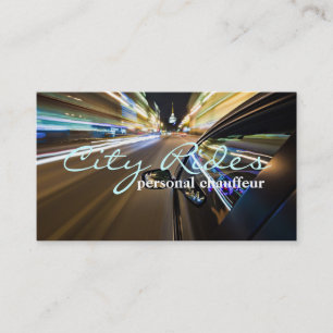 Chauffeur Town Car Driver Transportation Business Card