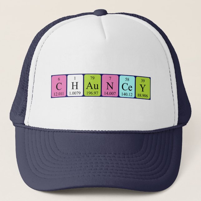 Chauncey periodic table name hat (Front)
