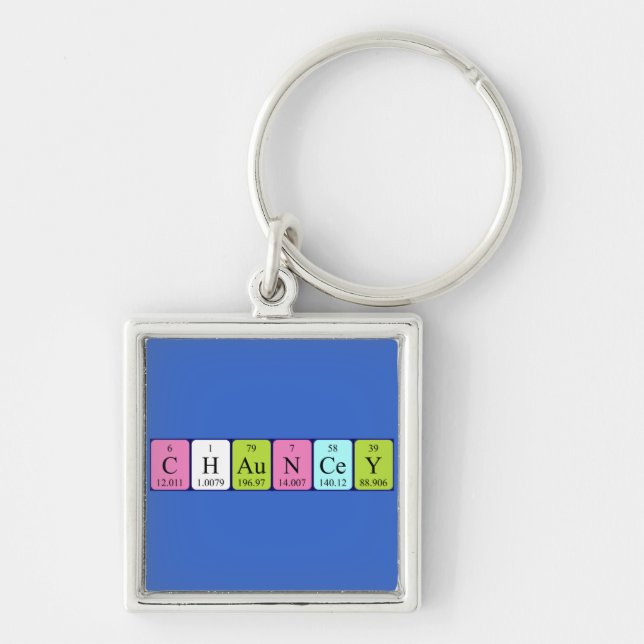 Chauncey periodic table name keyring (Front)