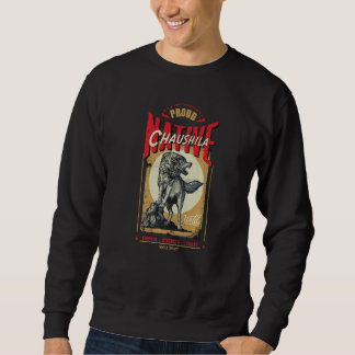 Chaushila Native American Indian Born Wolf Spirit  Sweatshirt
