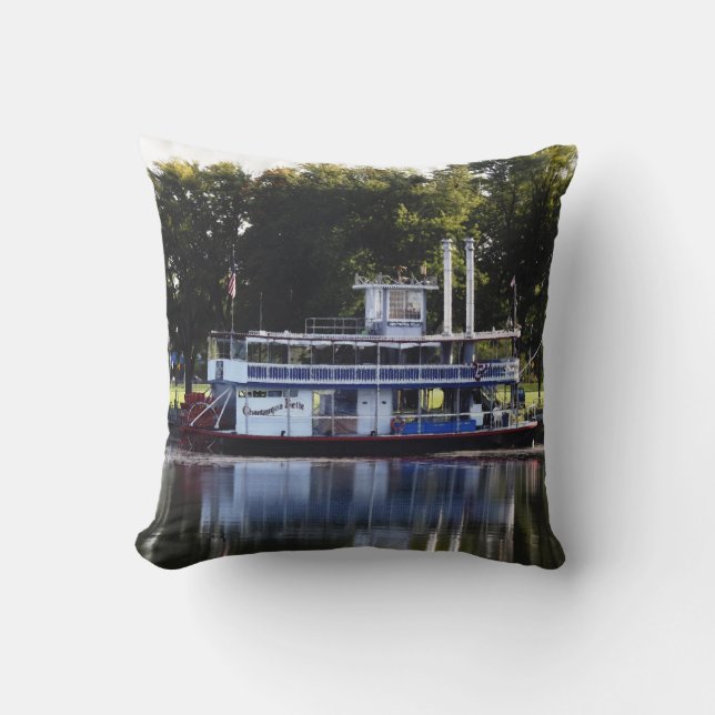 Chautauqua Belle on Lake Chautauqua Cushion (Front)