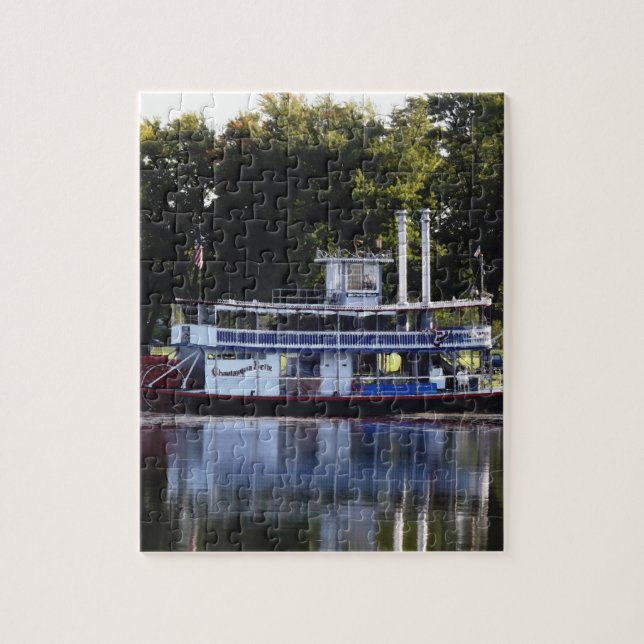 Chautauqua Belle on Lake Chautauqua Jigsaw Puzzle (Vertical)