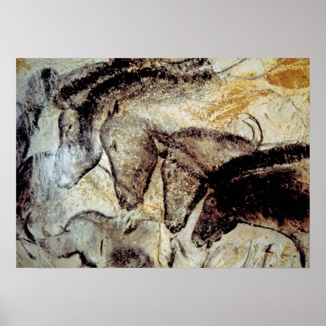 Chauvet Cave Horses Poster (Front)
