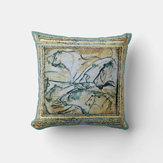 Chauvet Cave Lions Cushion (Front)