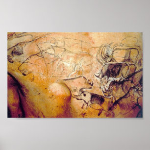 Chauvet Cave painting Poster
