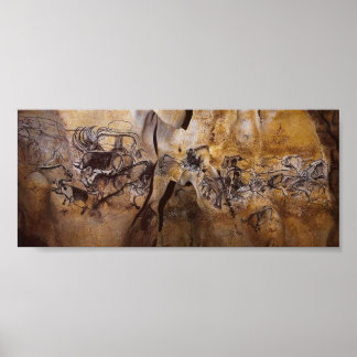 Chauvet Cave painting Poster