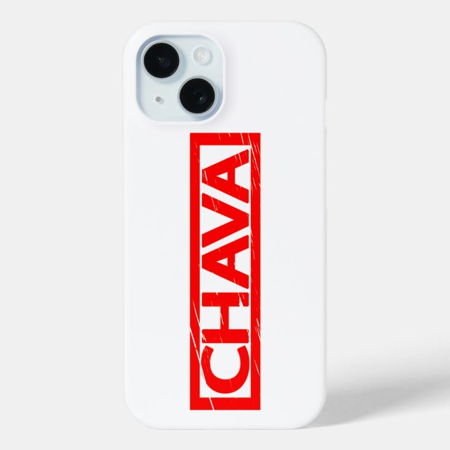 Chava Stamp Case-Mate iPhone Case (Back)