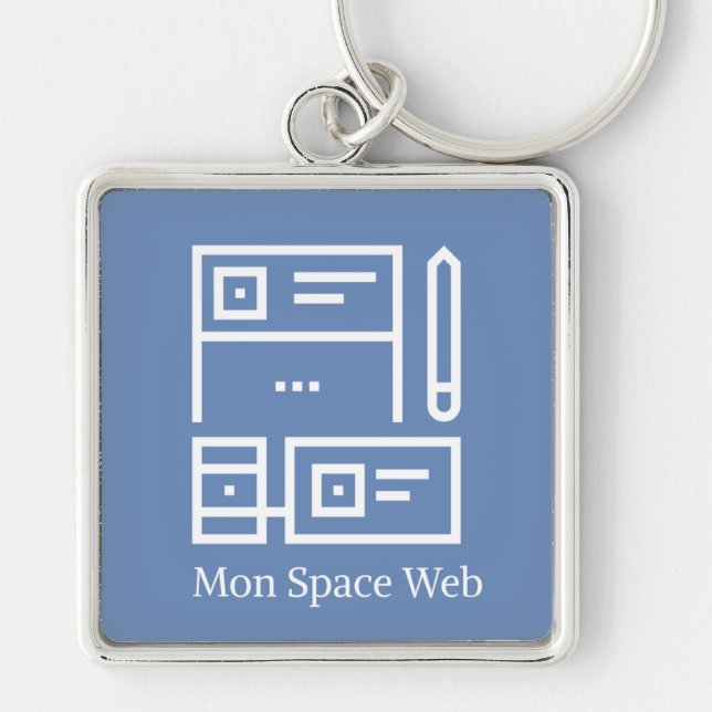 Chaveito Mon Space Web Key Ring (Front)