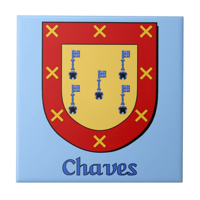 Chaves Family Shield Tile (Front)