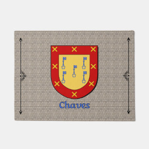 Chaves Historical Shield on Cobblestone Doormat