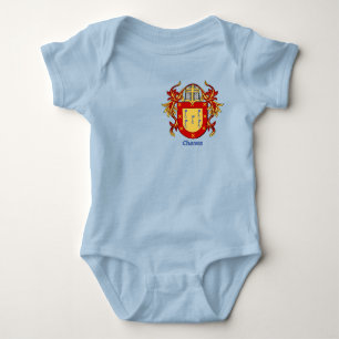 Chaves Historical Shield with Helm and Mantle Baby Bodysuit