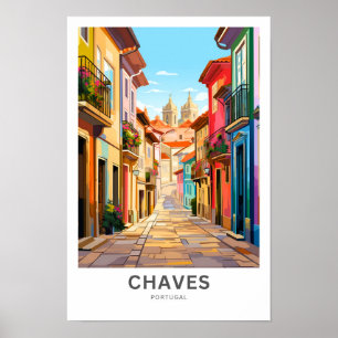 Chaves Portugal Travel Print
