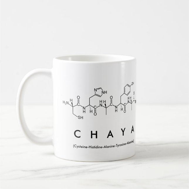 Chaya peptide name mug (Left)