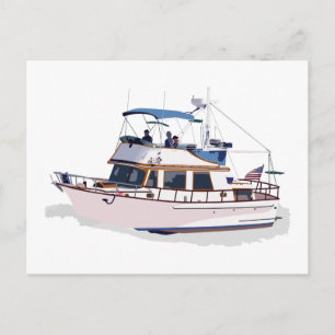 CHB DIESEL TRAWLER POSTCARD