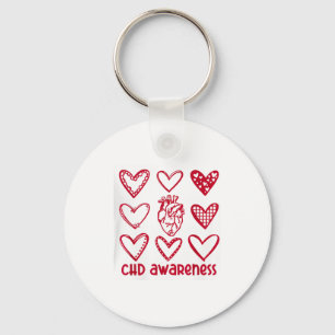 Chd Awareness Heart Anatomical Heart Disease Month Key Ring
