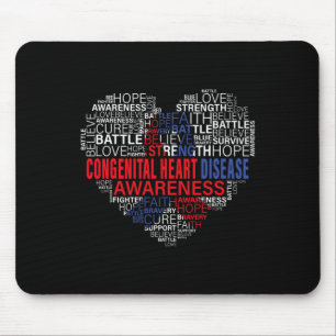 Chd Awareness Heart Disease Fighting Hope Support Mouse Pad