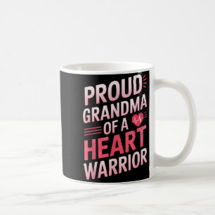 Chd Awareness Heart Disease Warrior Proud Warrior Coffee Mug