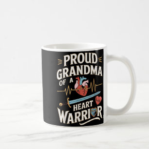 Chd Awareness Heart Disease Warrior Proud Warrior Coffee Mug