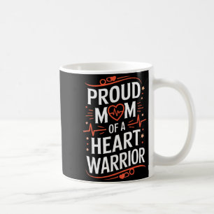 Chd Awareness Heart Disease Warrior Proud Warrior Coffee Mug
