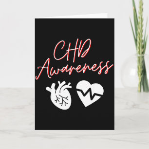 Chd Awareness Heart Warrior Anatomical Heart Disea Card