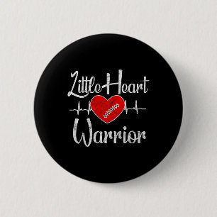 Chd Awareness - Little Heart Warrior 6 Cm Round Badge