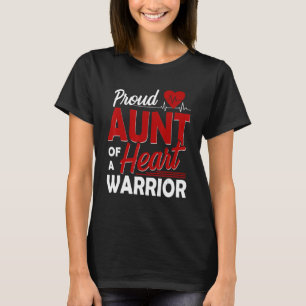 CHD Awareness Proud Aunt Of A Heart Warrior 1 T-Shirt