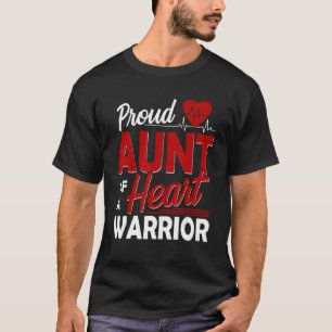 CHD Awareness Proud Aunt Of A Heart Warrior 1 T-Shirt