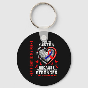 Chd Awareness Sister Heart Disease Matching Family Key Ring