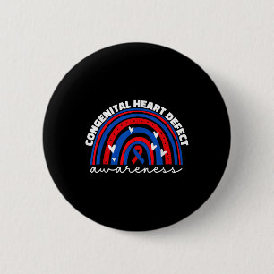 Chd Congenital Heart Defect Awareness Month For Ki 6 Cm Round Badge