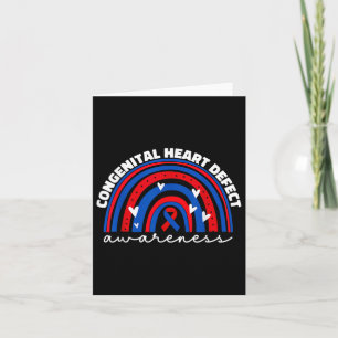 Chd Congenital Heart Defect Awareness Month For Ki Card