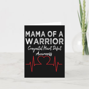 Chd Congenital Heart Defect Awareness Shirt Mama O Card