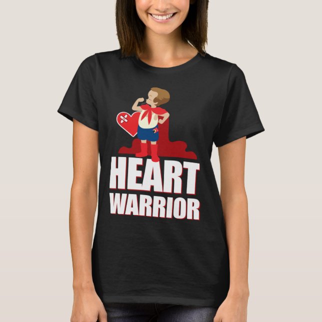 CHD Heart Confidence Caped Boy Hero Warrior Healed T-Shirt (Front)