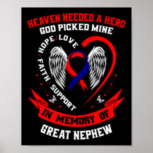 Chd Heart Disease Awareness In Memory Of Great Nep Poster