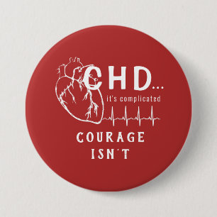 CHD Heart Sketch EKG Button