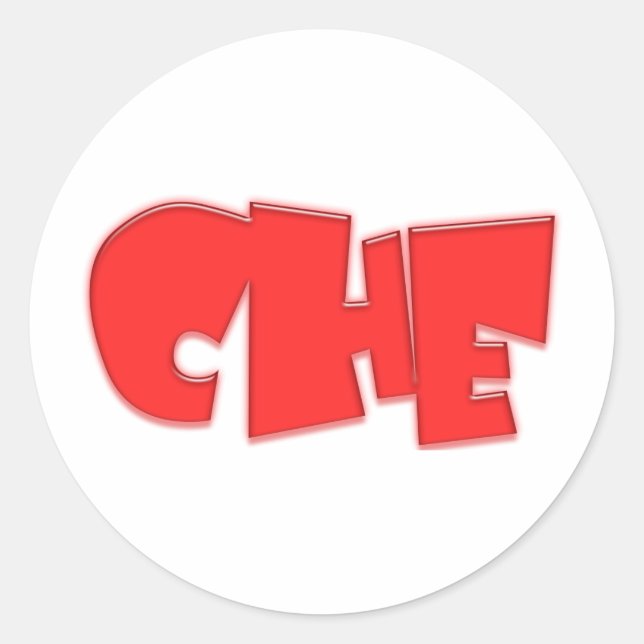 Che cool design! classic round sticker (Front)