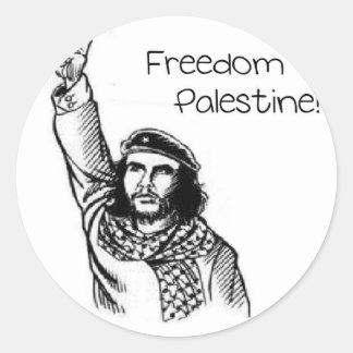 Che Guevara , Freedom for Palestine! Classic Round Sticker