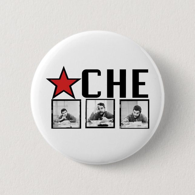 Che Guevara Pictures! 6 Cm Round Badge (Front)