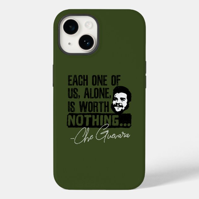 Che Guevara Quote - Each Alone Worth Nothing Case-Mate iPhone Case (Back)